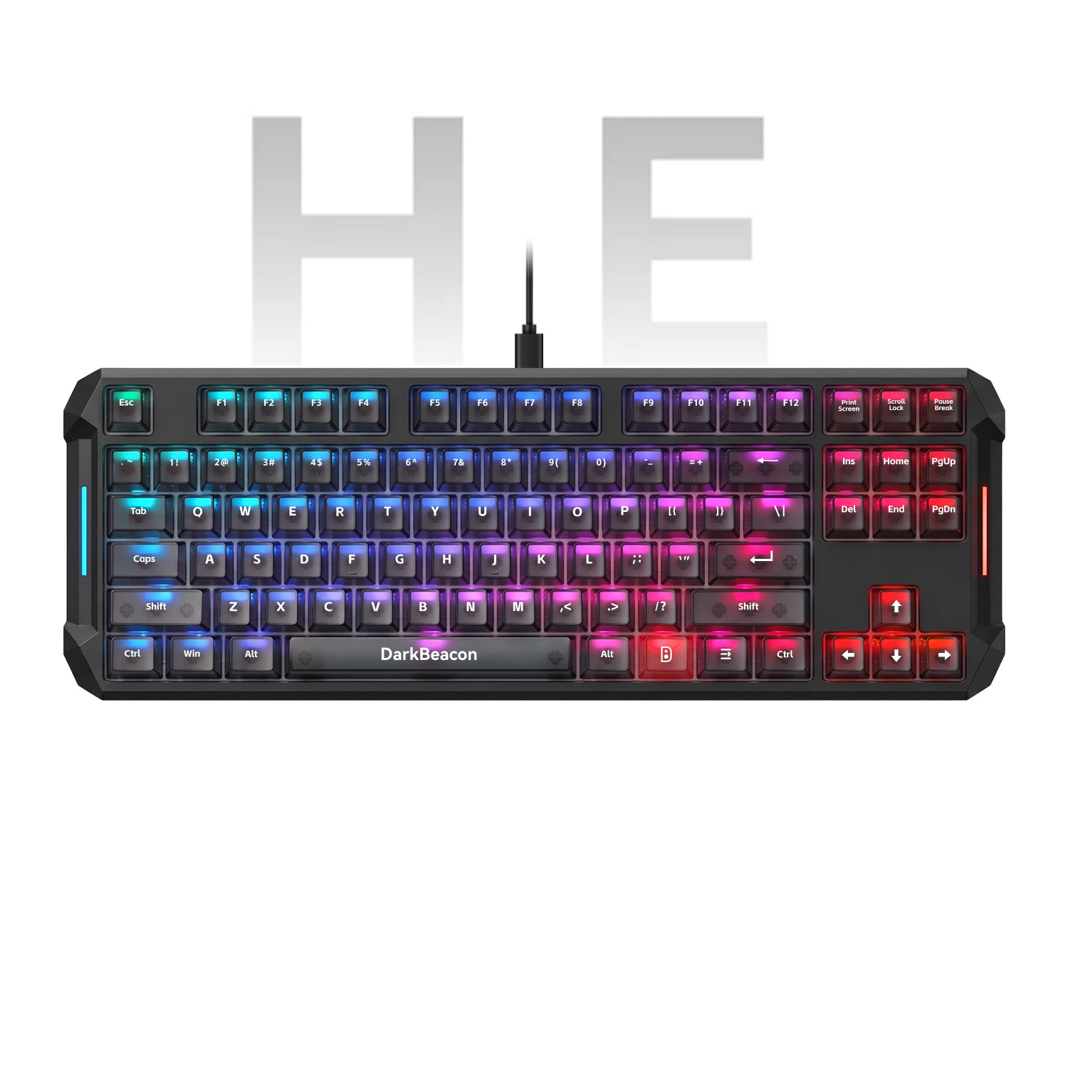 DarkBeacon Flux 87 TKL Hall Effect AI-Customizable Gaming Keyboard