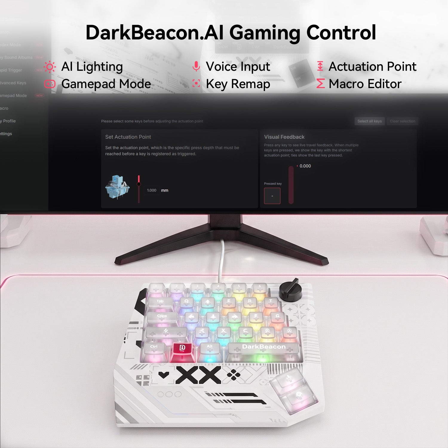 Devil Breaker Print Codex One-Handed TMR Magnetic Keyboard