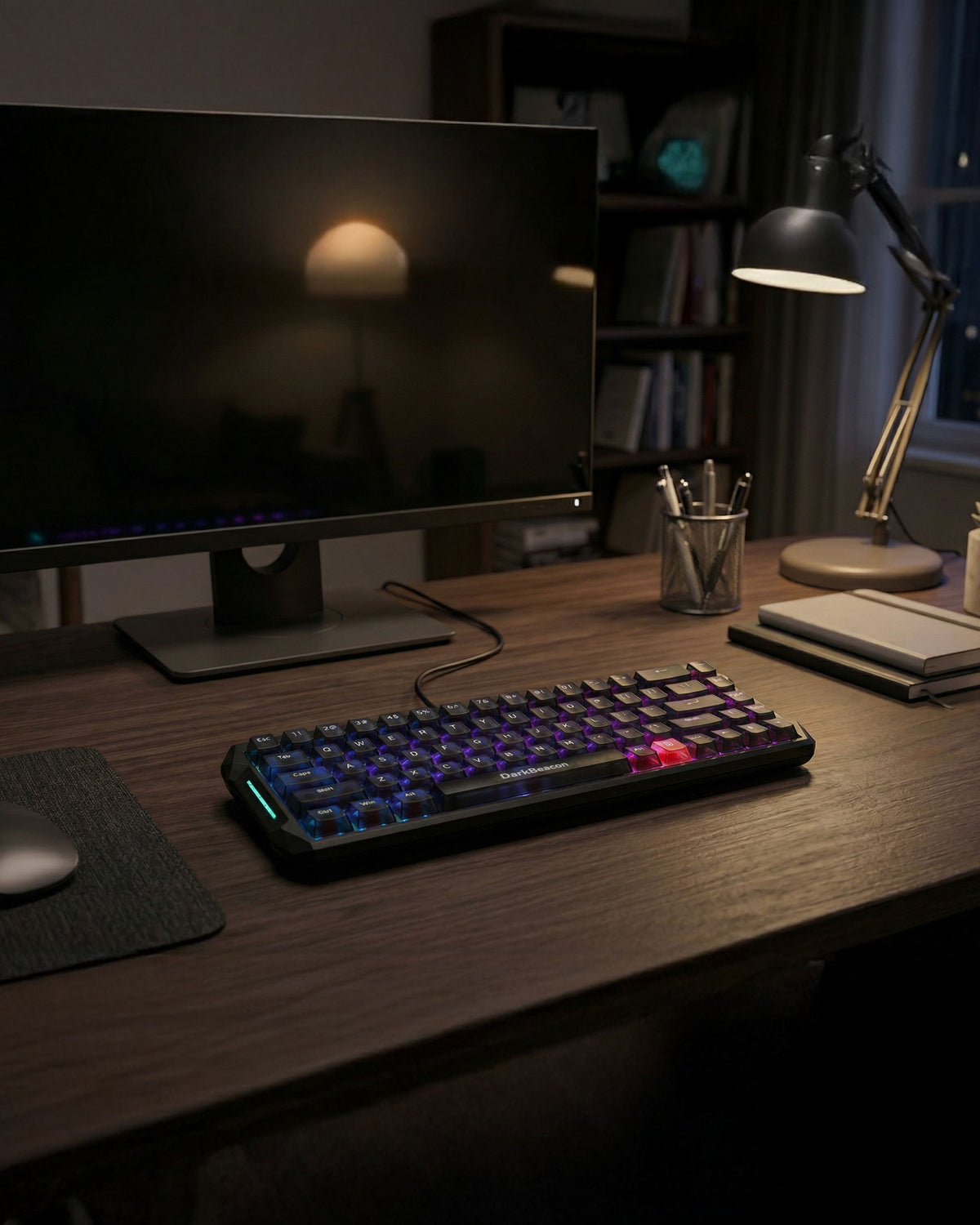 DarkBeacon Blade 68 Silent Mechanical Keyboard, 65% Compact RGB Backlit ...