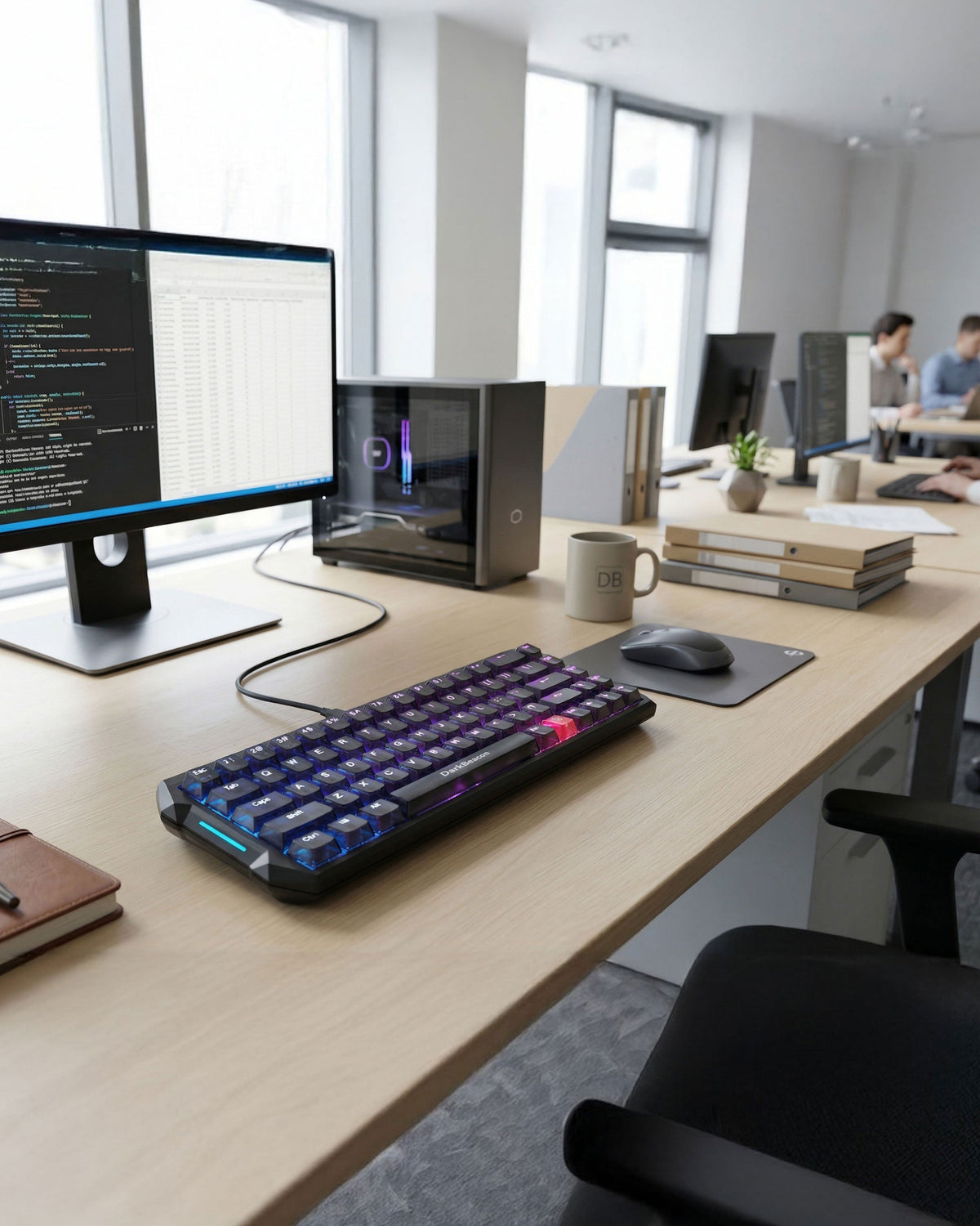 DarkBeacon Blade 68 Silent Mechanical Keyboard, 65% Compact RGB Backlit ...