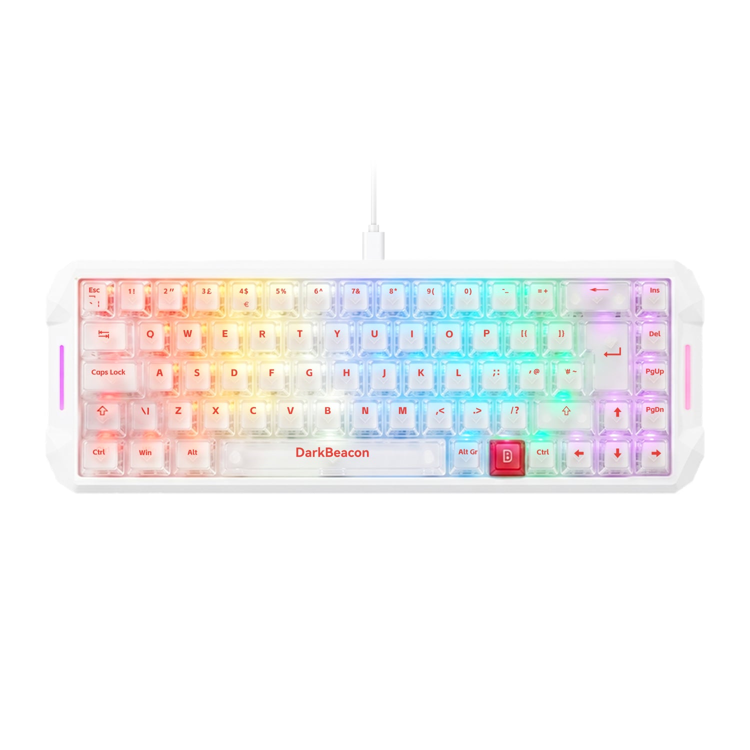 Blade 68 Wired Silent Mechanical Keyboard (White)