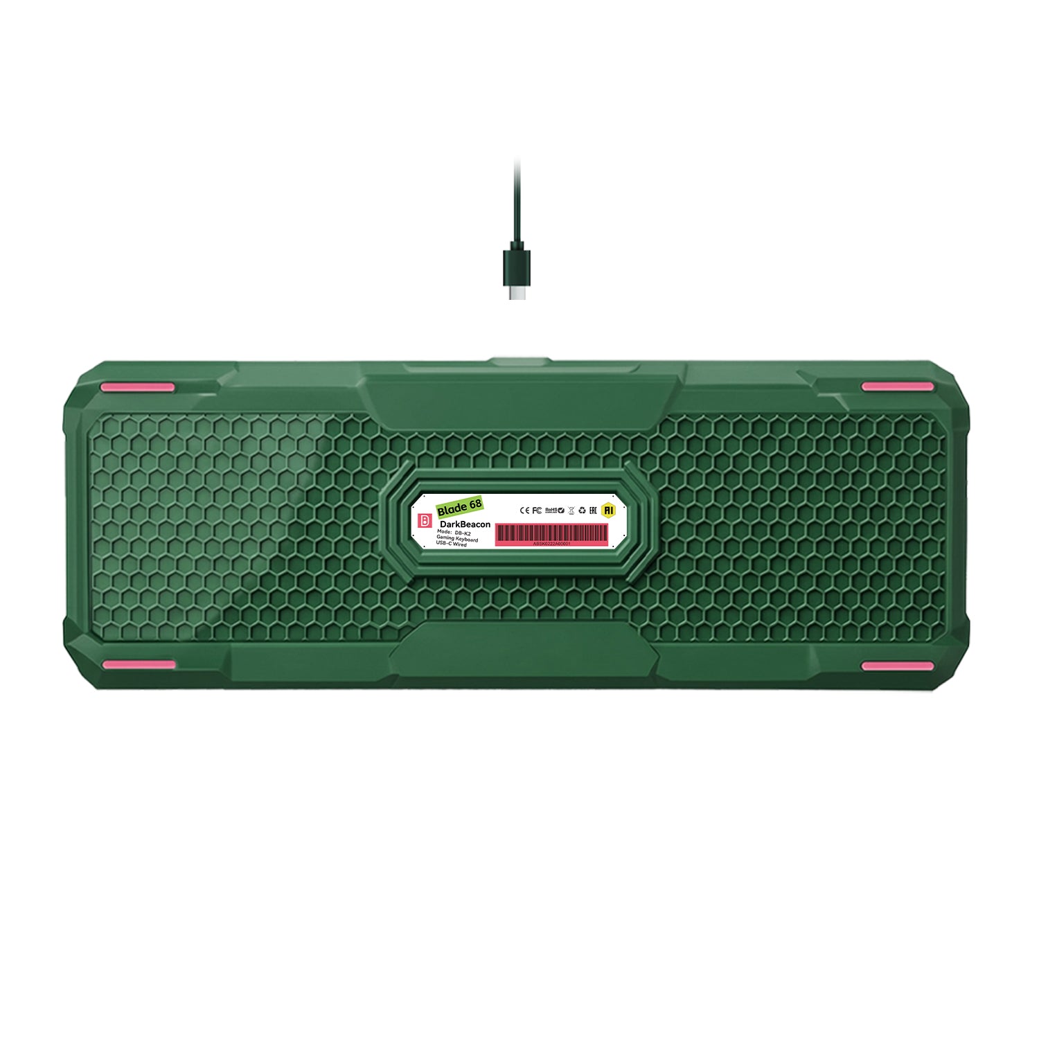 Blade 68 Wired Silent Mechanical Keyboard (Green)