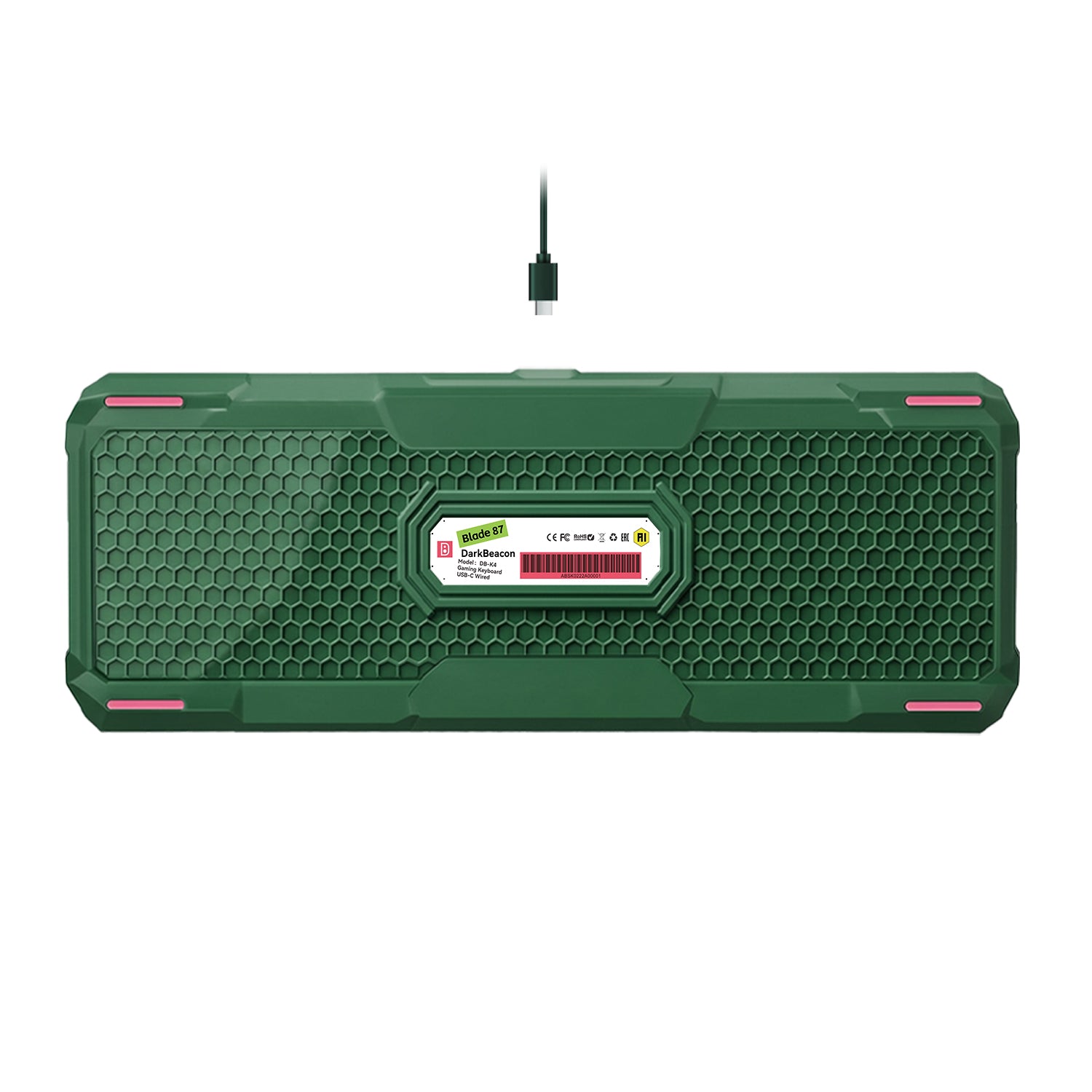 Blade 87 Wired Silent Mechanical Keyboard (Green)