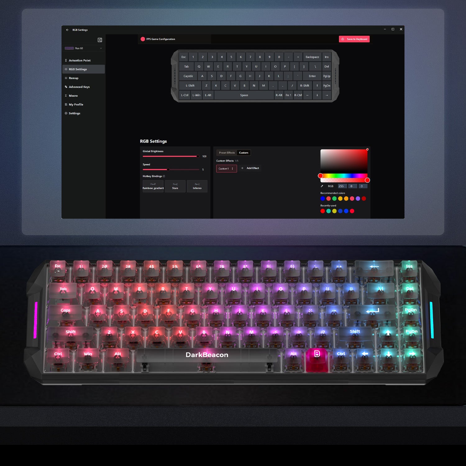Blade 68 Wired Quiet Mechanical Keyboard
