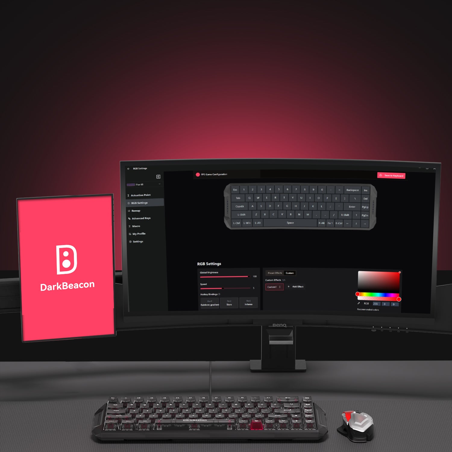 Flux 68 Wired Hall Effect Magnetic Switch Keyboard