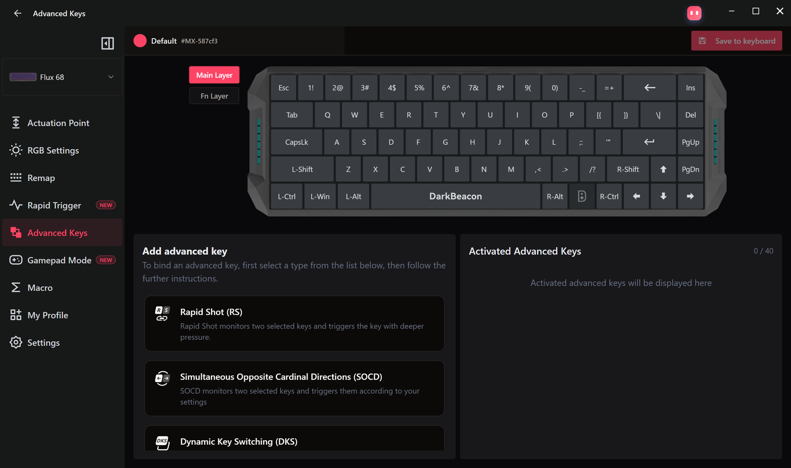 Advanced Keys