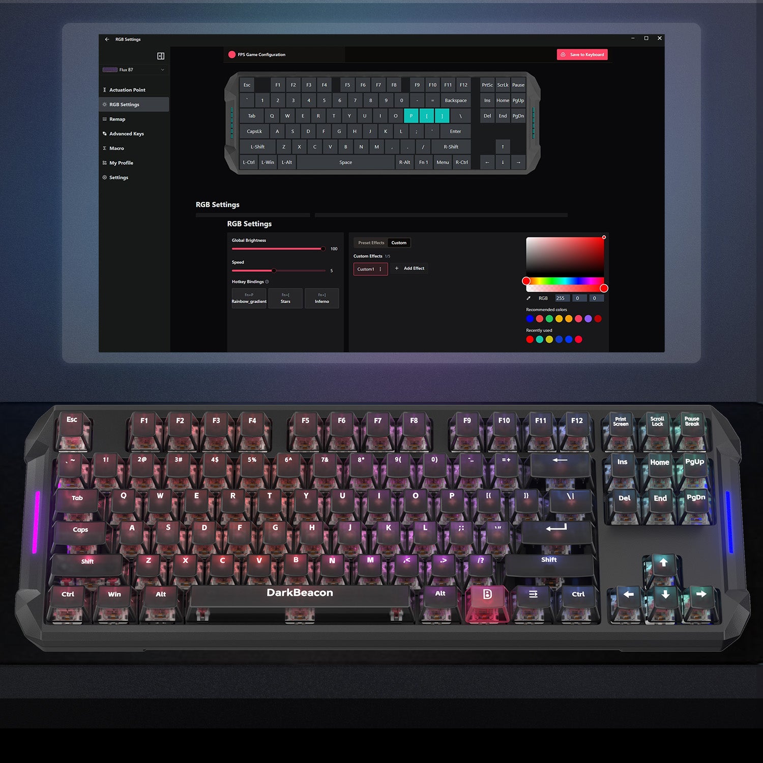 Blade 87 Wired Quiet Mechanical Keyboard