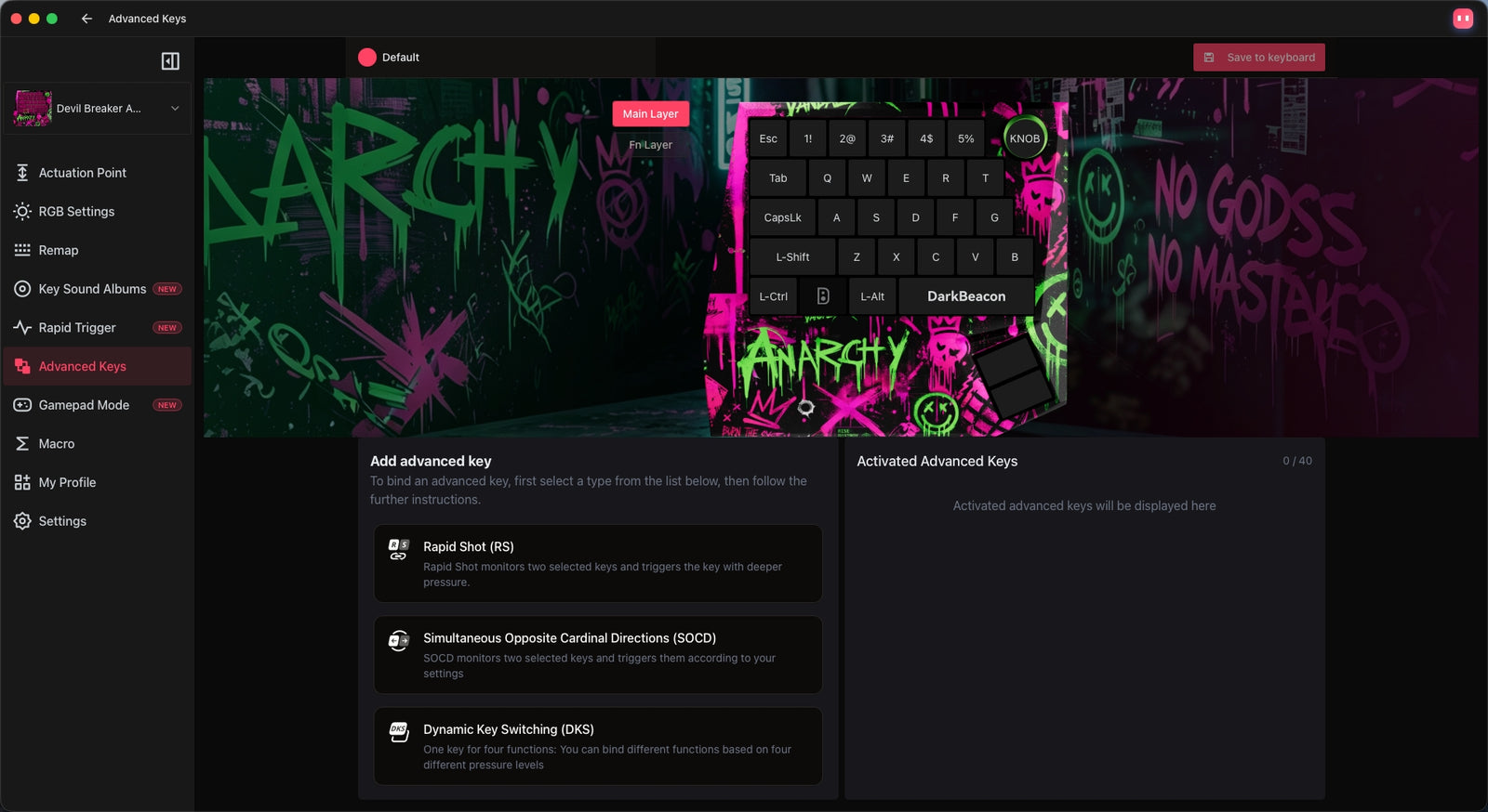 Advanced Keys