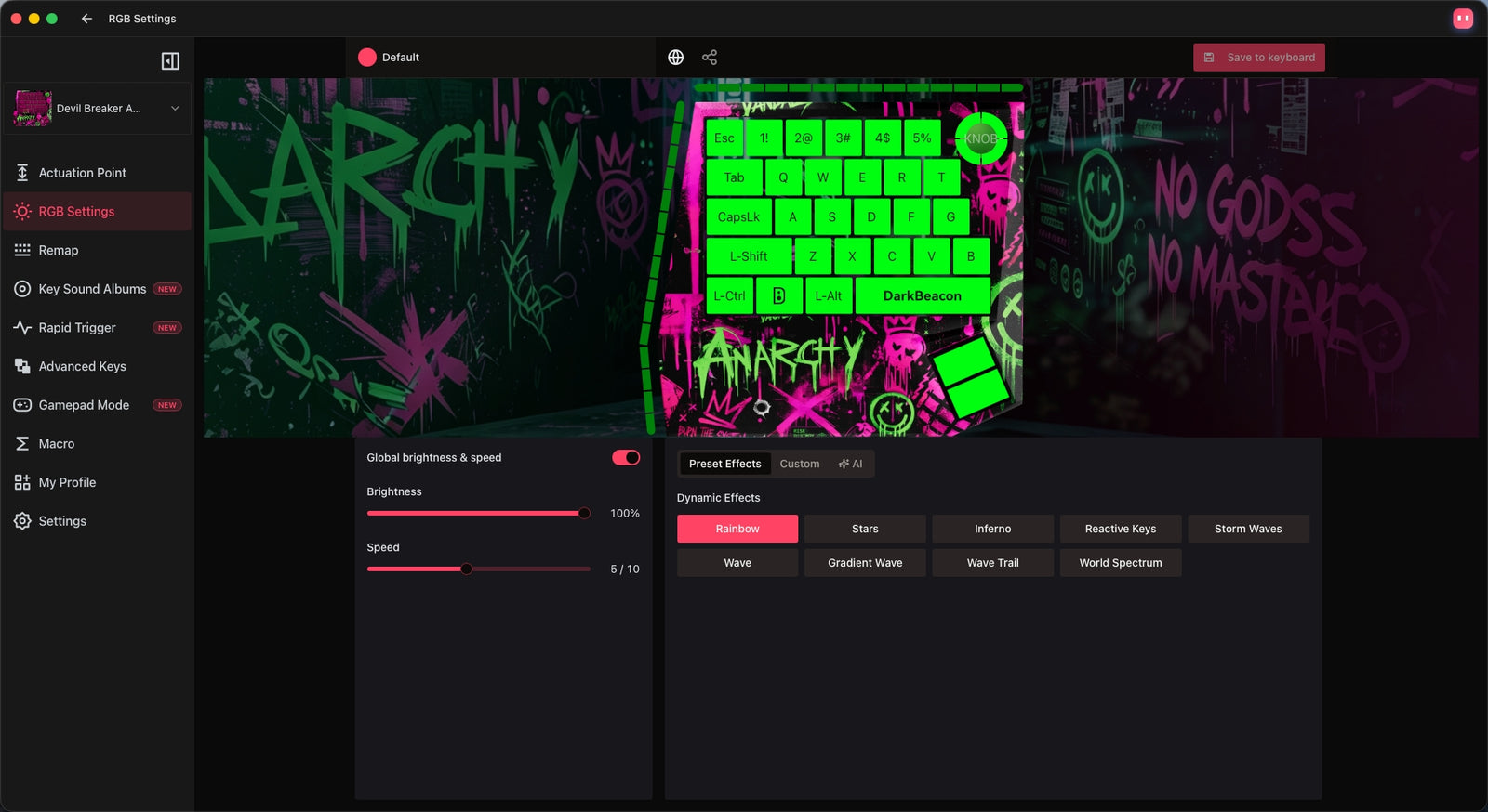 RGB Settings