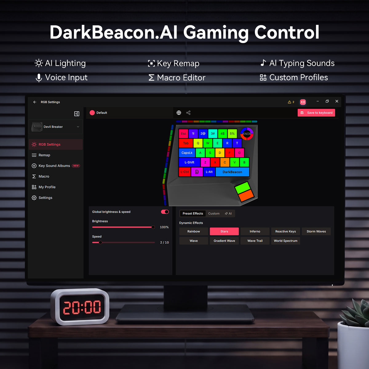Devil Breaker One-Handed Gaming Keyboard