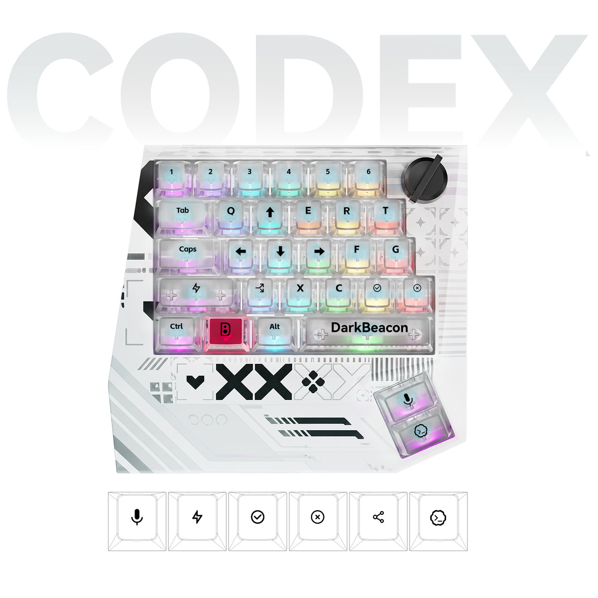 Devil Breaker Print Codex One-Handed TMR Magnetic Keyboard