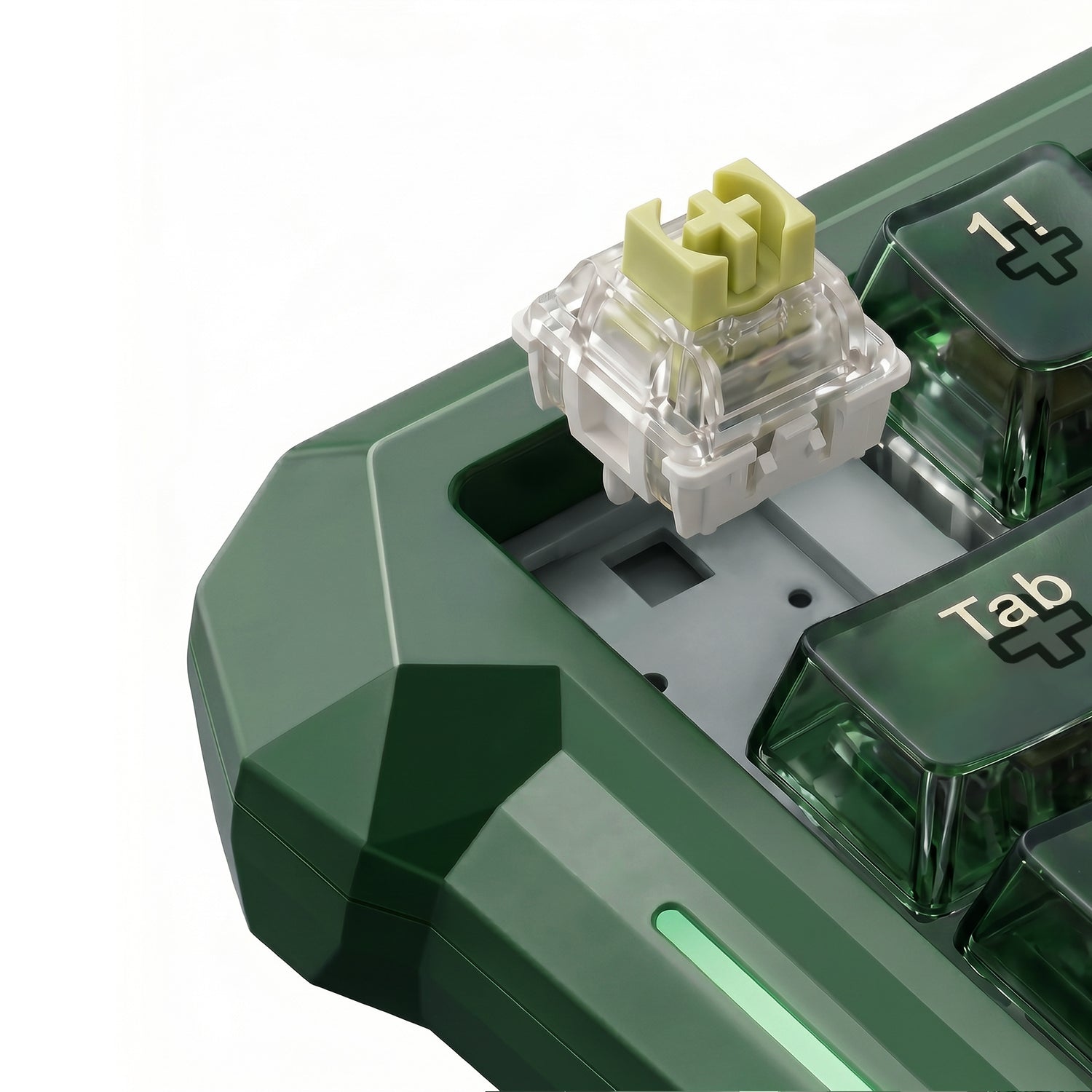 Flux 68 Wired Hall Effect Magnetic Switch Gaming Keyboard (Green)