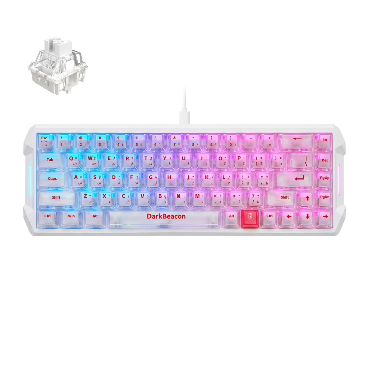 Flux 68 Wired Hall Effect Magnetic Switch Gaming Keyboard