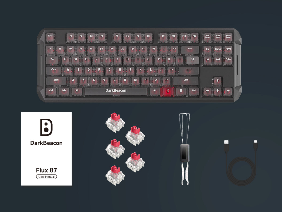 DarkBeacon Flux 87 TKL 80% Hall Effect Magnetic Switch Gaming