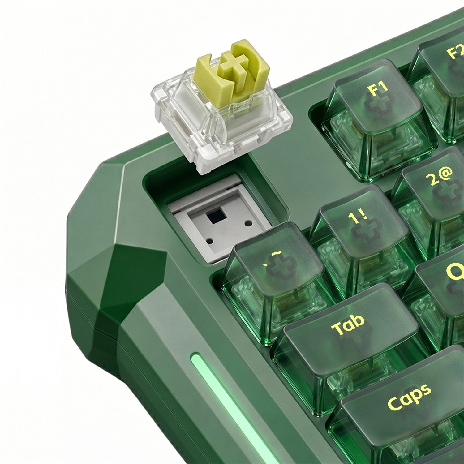 Flux 87 Wired Hall Effect Magnetic Switch Gaming Keyboard (Green)