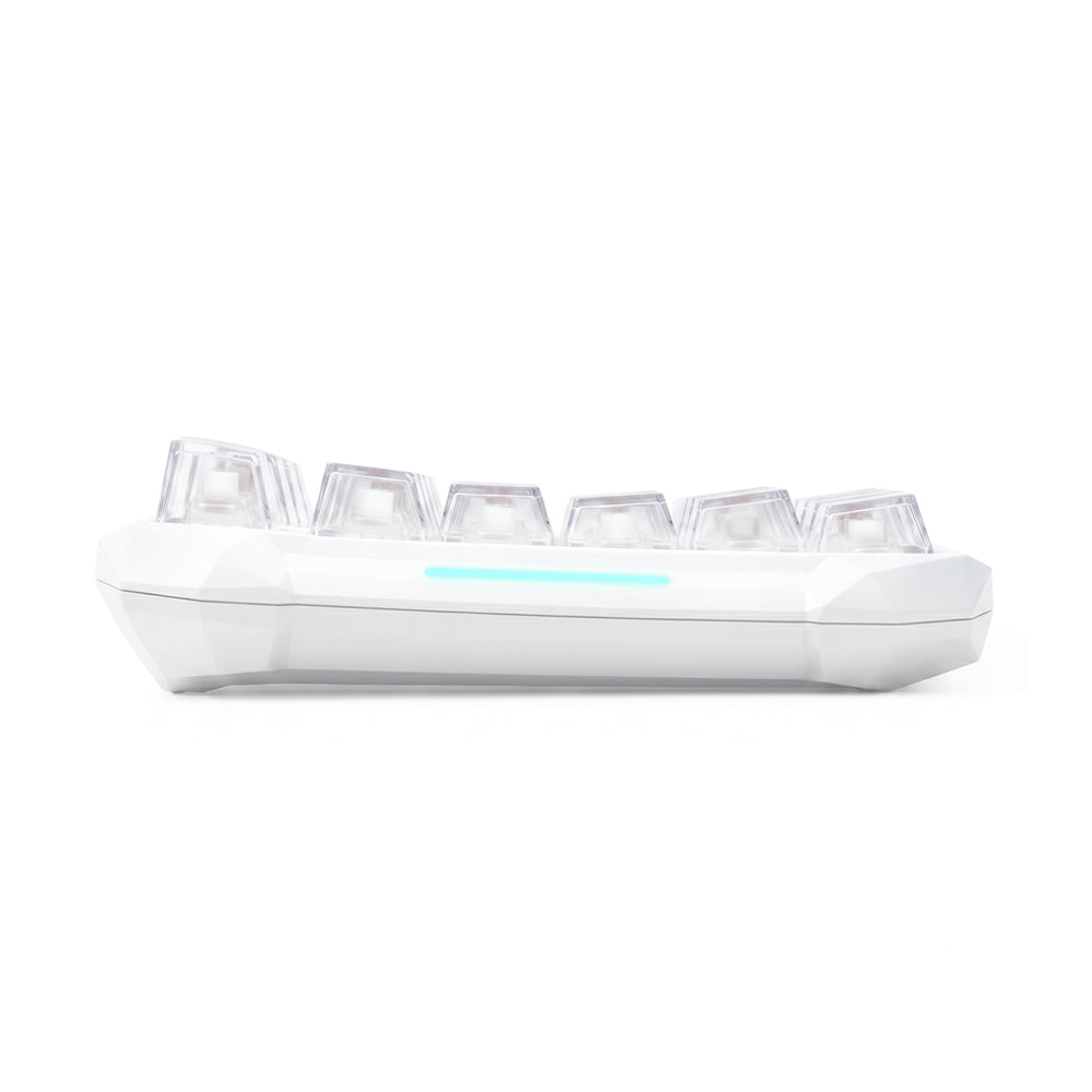 DarkBeacon Flux 87 White TKL Hall Effect AI Gaming Keyboard