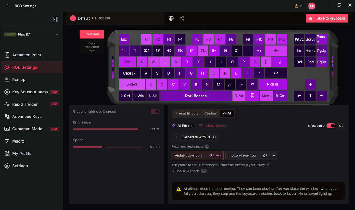 RGB Settings