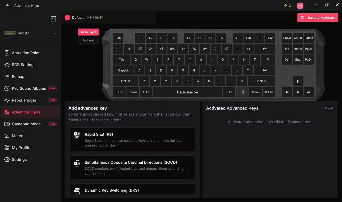 Advanced Keys